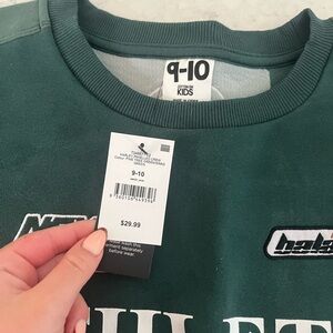 Green Kids Crew Neck Sweatshirt